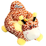 Cute Baby Sofa Cartoon Animal Giraffe Kids Seat Bean Bag Chair Puff Skin Toddler Children Infant Soft Plush Comfort Washable