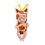 6Pcs Simulation Princess Dolls Toy Mini Cute Sleeping Baby Series Doll Cartoon Animal Toy for Kids Kawaii Dolls Girl'S Gift