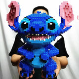 2024 New 33Cm  Building Blocks Anime Stitch Large Size Cute Educational Assembly Toy Tabletop Decoration Kid Birthday Gift