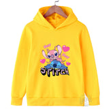 Disney Stitch Street Fashion Sweater for Boys and Girls, Children'S Sports Pullover, Outdoor Sports Hoodie
