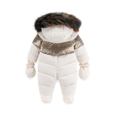 2024 Russian Winter Jumpsuit for Kids plus Velvet Warm Newborn Baby Romper 0-2 Years Infant Boy Winter Overalls Baby Snowsuit