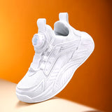 Luxury Boy Sneaker Black School Children Shoes Autumn Leather Breathable Youth Kids Running Sports Shoes for Boy 4 to 12 Years