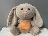 Baby Breath Baby Bear Soothes Otter Plush Toy Doll Toy Child Soothing Music Sleep Companion Sound and Light Doll Toy Gifts
