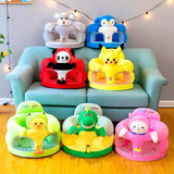 Anti-Fall Baby Learn Seat Cartoon Plush Toy Baby Learn to Sit on a Small Sofa Anti-Bump Safety Seat