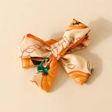 Cute Halloween Infant Pumpkin Print Baby Kids Girl’S Solid Bodysuit Ruffled Sleeves Bow Suspender Dress Set with Headband