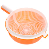 1Pc Vegetable Washing Basket Double-Layer Draining Basket Food Drying Basket Fruit Vegetable Cleaning Basin Kitchen Drain Basket