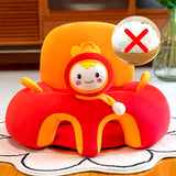 Cute Cartoon Baby Sofa Cover Learning to Sit Seat Feeding Chair Case Kids Baby Sofa Skin Infant Baby Seat Sofa without Cotton