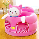 Anti-Fall Baby Learn Seat Cartoon Plush Toy Baby Learn to Sit on a Small Sofa Anti-Bump Safety Seat