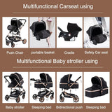 Baby Stroller 3 in 1 Easy Folding Multifunctional Stroller Travel Portable Baby Carriage Safety Seat EU Standard Free Shipping
