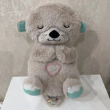 Baby Pacify Breathing Koala Doll Soothes Otter Plush Toy Children Soothing Music Sleep Companion Toy Bear Stuffed Gift for Kids