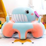 Cartoon Baby Sofa Anti-Drop Cute Animals Sofa Chair Learning to Sit Seat Feeding Chair Kids Room Decor Non-Slip Sofa Cushion