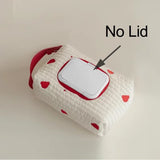 Ins Car Tissue Box Hanging Cartoon Embroidery Bear Car Seat Back Tissue Hanging Bags Baby Stroller Wet Tissue Diaper Storage
