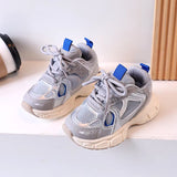 2024 New Baby Toddler Shoes for Boys Girls Breathable Mesh Kids Casual Sneakers PU Non-Slip Children Sport Shoes Size 21-36