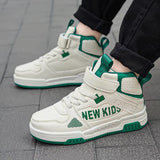 Winter Warm Kids Sneakers Boys Girls Skateboard Shoes Plush High Top Fashion Children Sports Tennis Walking Casual Warm Shoes