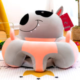 Cartoon Baby Sofa Anti-Drop Cute Animals Sofa Chair Learning to Sit Seat Feeding Chair Kids Room Decor Non-Slip Sofa Cushion