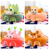 Cute Cartoon Baby Sofa Cover Learning to Sit Seat Feeding Chair Case Kids Baby Sofa Skin Infant Baby Seat Sofa without Cotton