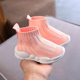 Kids Sock Shoes Knitted Fashion High Top Sneakers for Boys Girls Casual Sport Sock Sneakers 2-6 Years Children Tennis Shoes