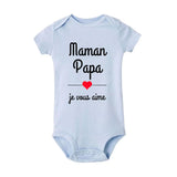 Mom Dad I Love You Baby Bodysuits Mothers Day Infant Outfit Fathers Day New Born Boys Girls Clothes Mothers Day Fathers Day Gift