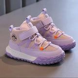 Children'S Sneakers Autumn Winter Boys Sport Shoes Girls Plush Cashmere Warm Lined Casual Shoes Studnet Shoes Teen Running Flats