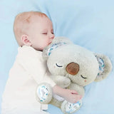 Baby Pacify Breathing Rabbit Doll Soothes Otter Plush Toy Children Soothing Music Sleep Companion Toy Bear Stuffed Gift for Kids