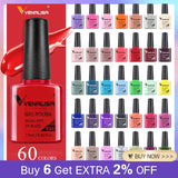 VENALISA Nagel-Gel-Nagellack, semi-permanenter Gellack, Nagelkunst-Salon, 120 Farben, Glitzer, 7,5 ml, Soak Off-Bio-UV-LED-Nagelgel-Lack