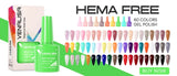 VENALISA Nagel-Gel-Nagellack, semi-permanenter Gellack, Nagelkunst-Salon, 120 Farben, Glitzer, 7,5 ml, Soak Off-Bio-UV-LED-Nagelgel-Lack