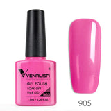 VENALISA Nagel-Gel-Nagellack, semi-permanenter Gellack, Nagelkunst-Salon, 120 Farben, Glitzer, 7,5 ml, Soak Off-Bio-UV-LED-Nagelgel-Lack