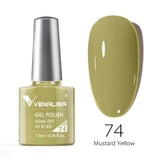 VENALISA Nagel-Gel-Nagellack, semi-permanenter Gellack, Nagelkunst-Salon, 120 Farben, Glitzer, 7,5 ml, Soak Off-Bio-UV-LED-Nagelgel-Lack