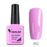 VENALISA Nagel-Gel-Nagellack, semi-permanenter Gellack, Nagelkunst-Salon, 120 Farben, Glitzer, 7,5 ml, Soak Off-Bio-UV-LED-Nagelgel-Lack