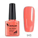 VENALISA Nagel-Gel-Nagellack, semi-permanenter Gellack, Nagelkunst-Salon, 120 Farben, Glitzer, 7,5 ml, Soak Off-Bio-UV-LED-Nagelgel-Lack