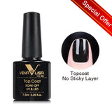 VENALISA Nagel-Gel-Nagellack, semi-permanenter Gellack, Nagelkunst-Salon, 120 Farben, Glitzer, 7,5 ml, Soak Off-Bio-UV-LED-Nagelgel-Lack