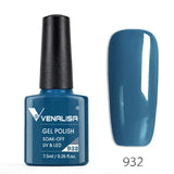 VENALISA Nagel-Gel-Nagellack, semi-permanenter Gellack, Nagelkunst-Salon, 120 Farben, Glitzer, 7,5 ml, Soak Off-Bio-UV-LED-Nagelgel-Lack