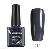 VENALISA Nagel-Gel-Nagellack, semi-permanenter Gellack, Nagelkunst-Salon, 120 Farben, Glitzer, 7,5 ml, Soak Off-Bio-UV-LED-Nagelgel-Lack