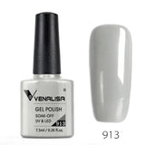 VENALISA Nagel-Gel-Nagellack, semi-permanenter Gellack, Nagelkunst-Salon, 120 Farben, Glitzer, 7,5 ml, Soak Off-Bio-UV-LED-Nagelgel-Lack
