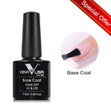 VENALISA Nagel-Gel-Nagellack, semi-permanenter Gellack, Nagelkunst-Salon, 120 Farben, Glitzer, 7,5 ml, Soak Off-Bio-UV-LED-Nagelgel-Lack