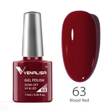 VENALISA Nagel-Gel-Nagellack, semi-permanenter Gellack, Nagelkunst-Salon, 120 Farben, Glitzer, 7,5 ml, Soak Off-Bio-UV-LED-Nagelgel-Lack