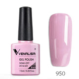 VENALISA Nagel-Gel-Nagellack, semi-permanenter Gellack, Nagelkunst-Salon, 120 Farben, Glitzer, 7,5 ml, Soak Off-Bio-UV-LED-Nagelgel-Lack