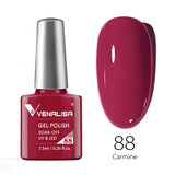 VENALISA Nagel-Gel-Nagellack, semi-permanenter Gellack, Nagelkunst-Salon, 120 Farben, Glitzer, 7,5 ml, Soak Off-Bio-UV-LED-Nagelgel-Lack