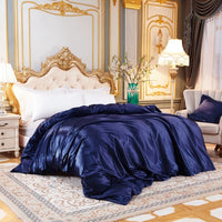 1Pc Duvet Cover Solid Color Satin Rayon Single Double Queen King Size Quilt Cover Advanced Home Bed Soft Qualified Comfortable