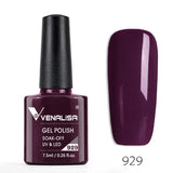 VENALISA Nagel-Gel-Nagellack, semi-permanenter Gellack, Nagelkunst-Salon, 120 Farben, Glitzer, 7,5 ml, Soak Off-Bio-UV-LED-Nagelgel-Lack