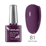 VENALISA Nagel-Gel-Nagellack, semi-permanenter Gellack, Nagelkunst-Salon, 120 Farben, Glitzer, 7,5 ml, Soak Off-Bio-UV-LED-Nagelgel-Lack