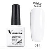 VENALISA Nagel-Gel-Nagellack, semi-permanenter Gellack, Nagelkunst-Salon, 120 Farben, Glitzer, 7,5 ml, Soak Off-Bio-UV-LED-Nagelgel-Lack