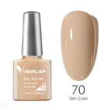 VENALISA Nagel-Gel-Nagellack, semi-permanenter Gellack, Nagelkunst-Salon, 120 Farben, Glitzer, 7,5 ml, Soak Off-Bio-UV-LED-Nagelgel-Lack