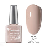 VENALISA Nagel-Gel-Nagellack, semi-permanenter Gellack, Nagelkunst-Salon, 120 Farben, Glitzer, 7,5 ml, Soak Off-Bio-UV-LED-Nagelgel-Lack