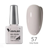 VENALISA Nagel-Gel-Nagellack, semi-permanenter Gellack, Nagelkunst-Salon, 120 Farben, Glitzer, 7,5 ml, Soak Off-Bio-UV-LED-Nagelgel-Lack