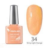 VENALISA Nagel-Gel-Nagellack, semi-permanenter Gellack, Nagelkunst-Salon, 120 Farben, Glitzer, 7,5 ml, Soak Off-Bio-UV-LED-Nagelgel-Lack