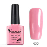 VENALISA Nagel-Gel-Nagellack, semi-permanenter Gellack, Nagelkunst-Salon, 120 Farben, Glitzer, 7,5 ml, Soak Off-Bio-UV-LED-Nagelgel-Lack