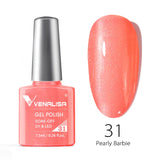VENALISA Nagel-Gel-Nagellack, semi-permanenter Gellack, Nagelkunst-Salon, 120 Farben, Glitzer, 7,5 ml, Soak Off-Bio-UV-LED-Nagelgel-Lack