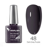VENALISA Nagel-Gel-Nagellack, semi-permanenter Gellack, Nagelkunst-Salon, 120 Farben, Glitzer, 7,5 ml, Soak Off-Bio-UV-LED-Nagelgel-Lack