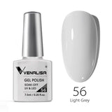 VENALISA Nagel-Gel-Nagellack, semi-permanenter Gellack, Nagelkunst-Salon, 120 Farben, Glitzer, 7,5 ml, Soak Off-Bio-UV-LED-Nagelgel-Lack